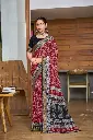 ZALAK SAREE                 Fabric :- Pure Mulmul  Cotton  Saree Length:-5.4 mtr  Blouse Length :-0.9 mtr(unstitched )  Colour:-7
